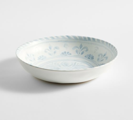 Chambray Tile Stoneware Serving Bowls Set of 4