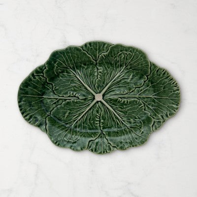 Bordallo Pinheiro Cabbage Oval Platters (17'')