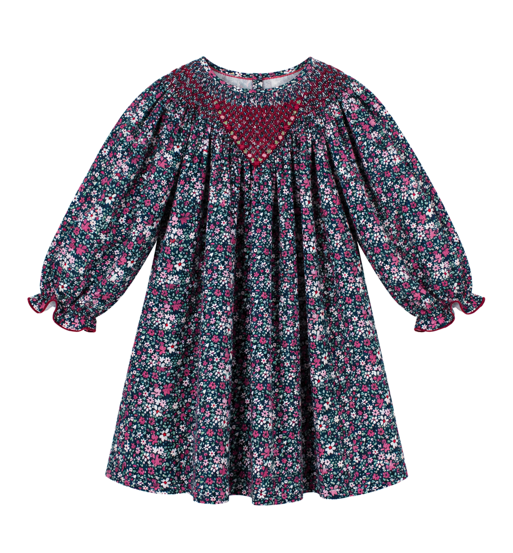 Ines Dress in Navy Floral