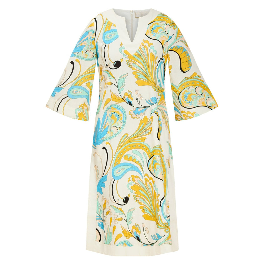Ines Midi Caftan in Marble Rhapsody
