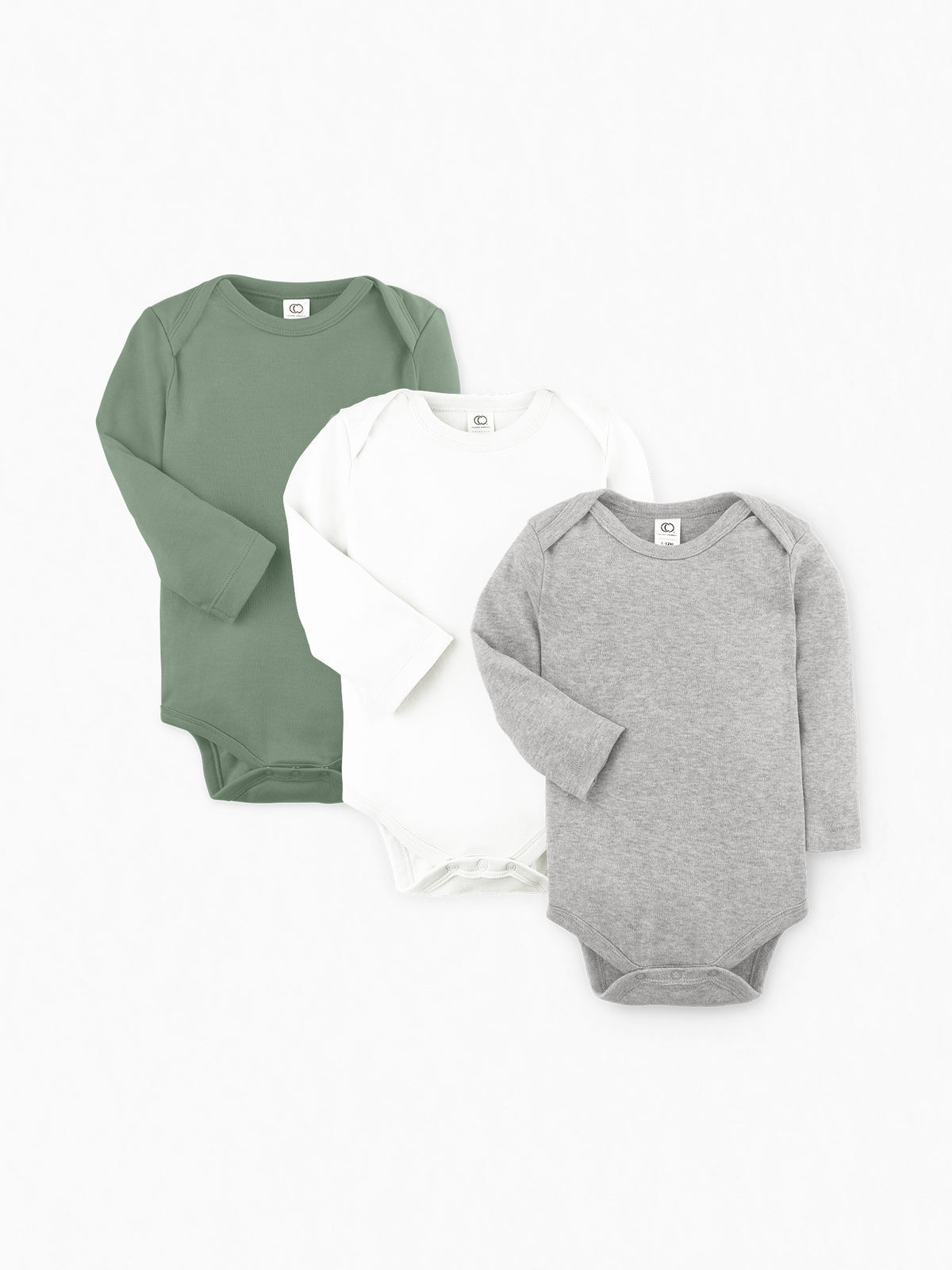 Baby Classics 3-Pack Long Sleeve Bodysuit Bundle