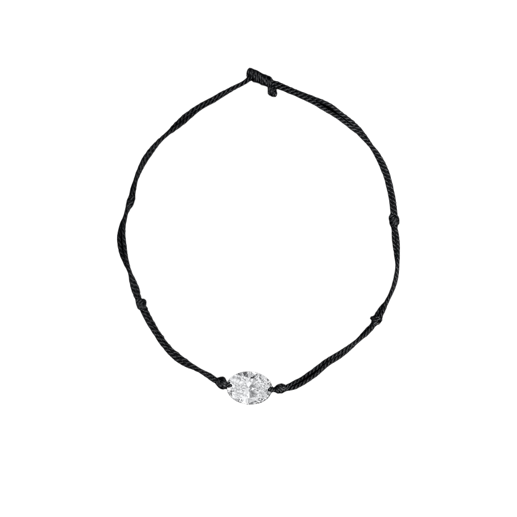 2 Carat Oval Diamond Thread Bracelet