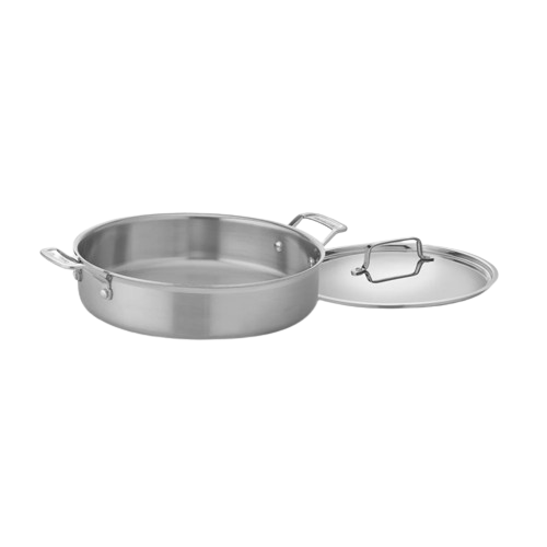 MultiClad Pro Triple Ply Stainless Cookware 5.5 Qt. Casserole with Cover in Stainless Steel