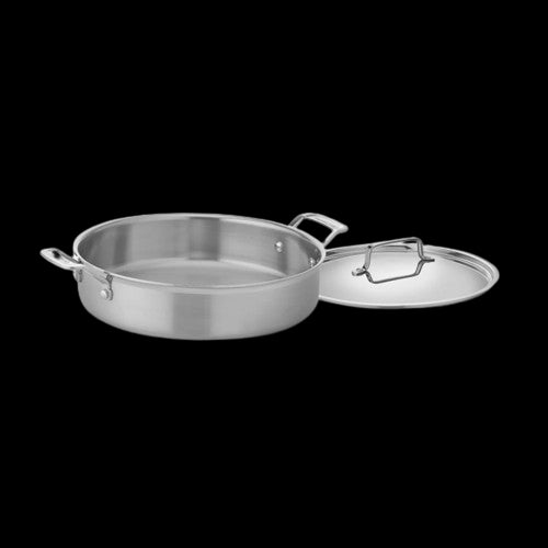 MultiClad Pro Triple Ply Stainless Cookware 5.5 Qt. Casserole with Cover in Stainless Steel