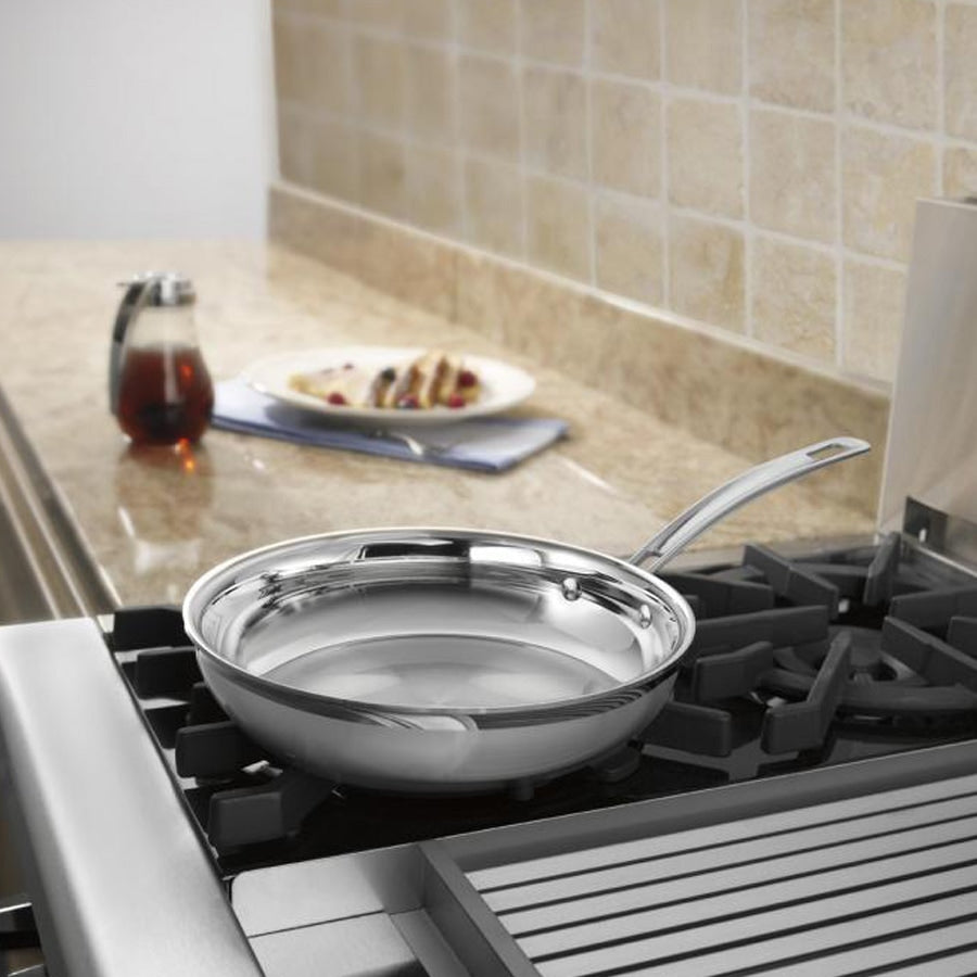 MultiClad Pro Triple Ply Stainless Cookware 10'' Skillet in Stainless Steel
