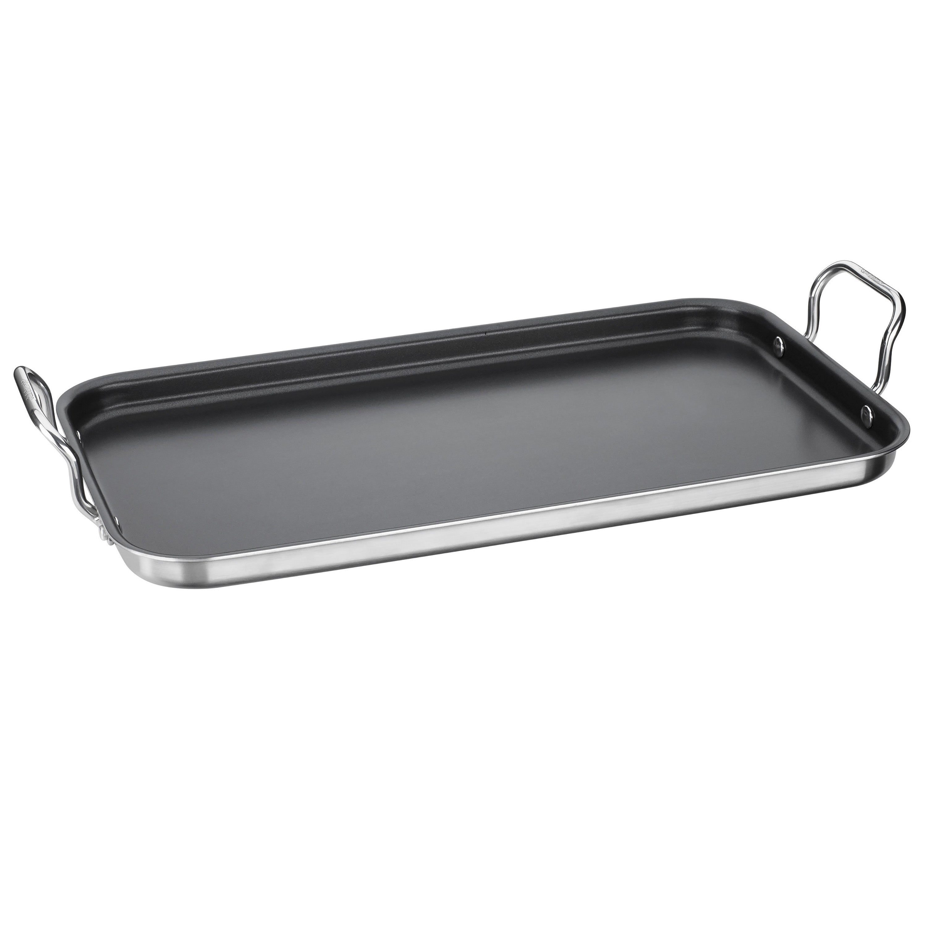 Double Burner Griddle in Stainless Steel