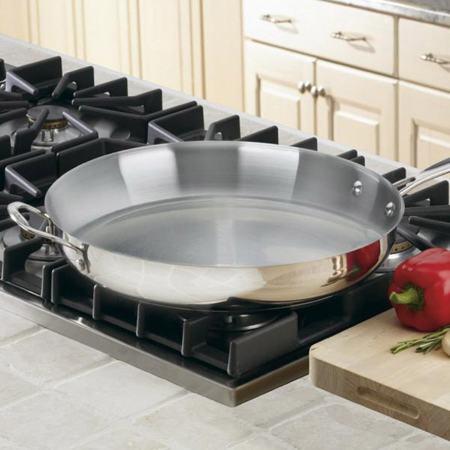 Chef's Classic® Stainless 14" Skillet with Helper Handle in Stainless Steel
