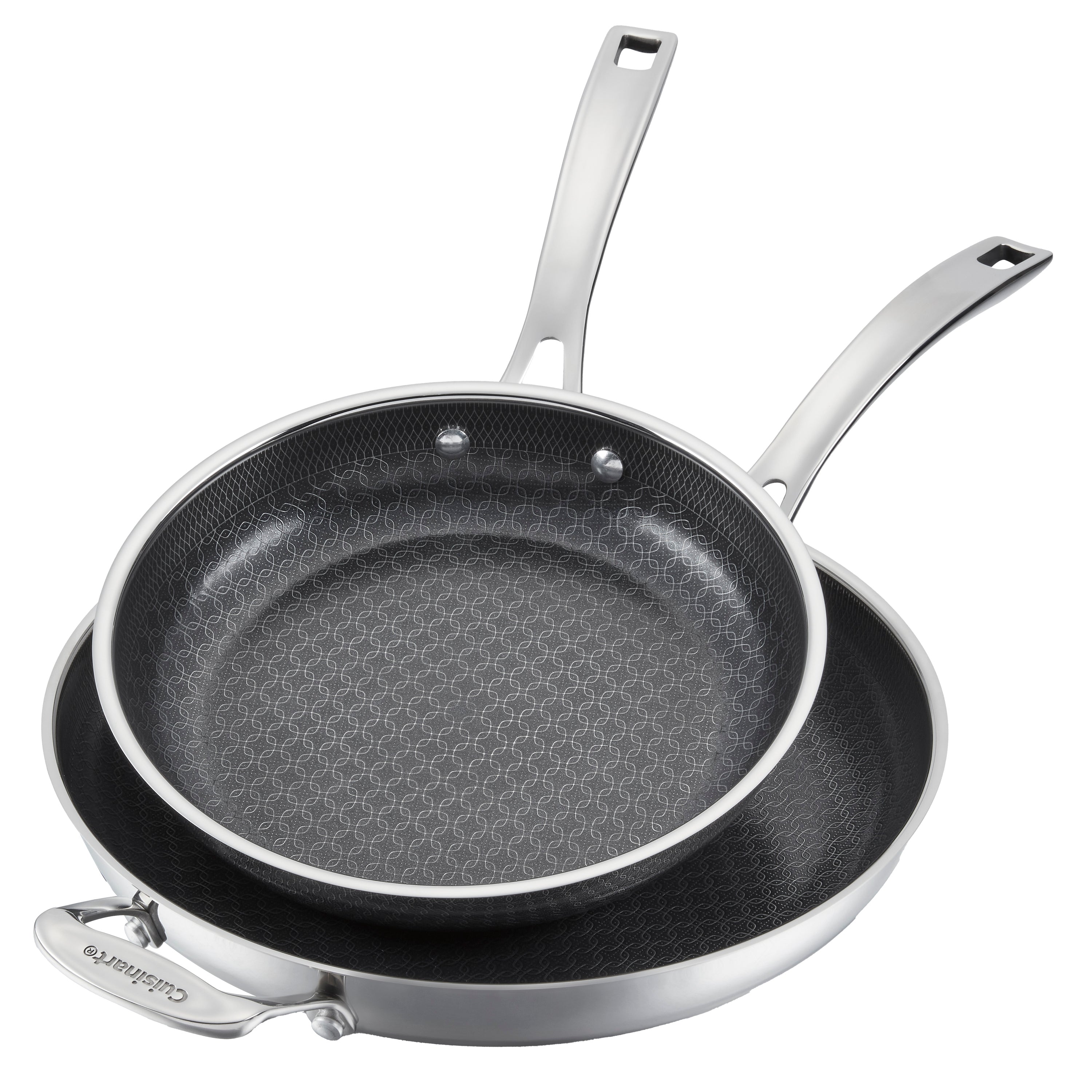 FusionPlus® 2-Pk Skillets (10" & 12") in Stainless Steel