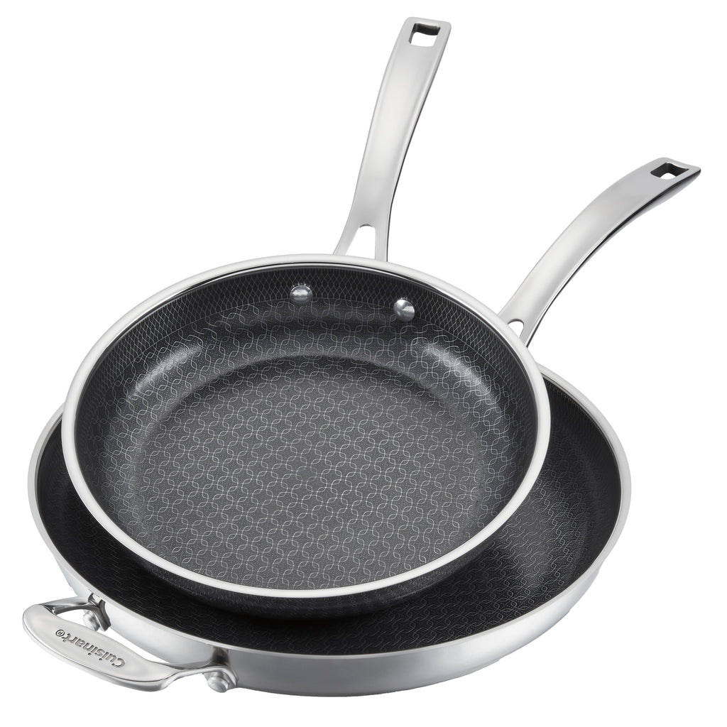 FusionPlus® 2-Pk Skillets (10" & 12") in Stainless Steel
