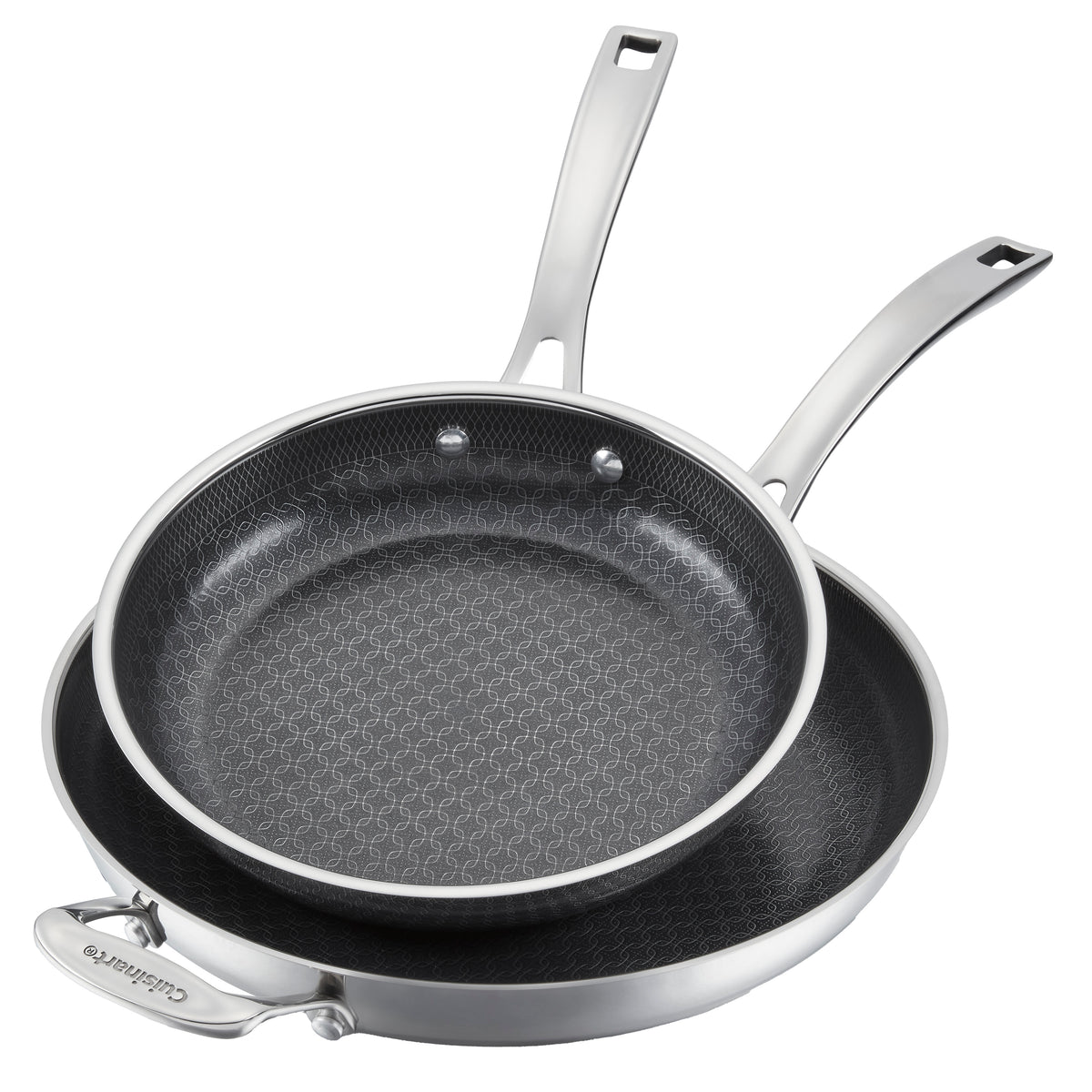 FusionPlus® 2-Pk Skillets (10" & 12") in Stainless Steel