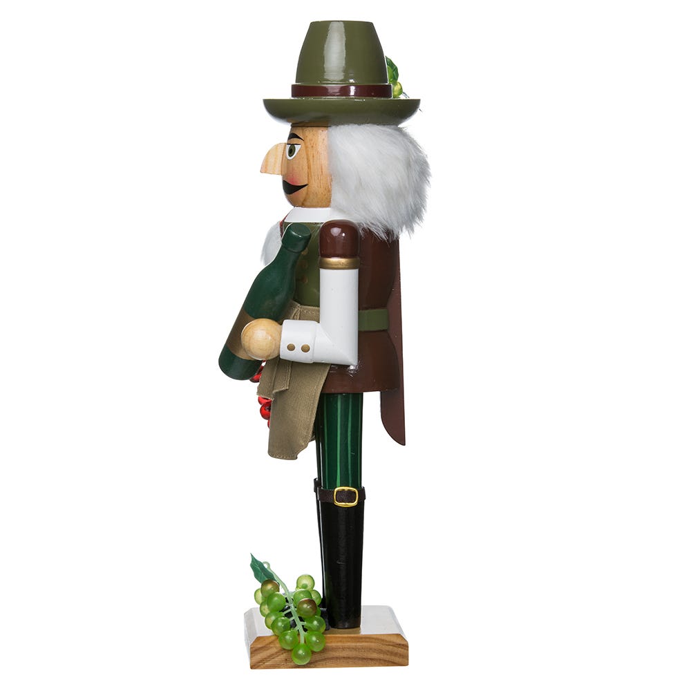 Wooden Wine Grower Nutcracker