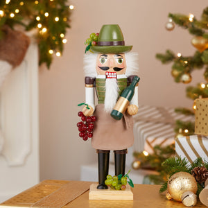 Wooden Wine Grower Nutcracker