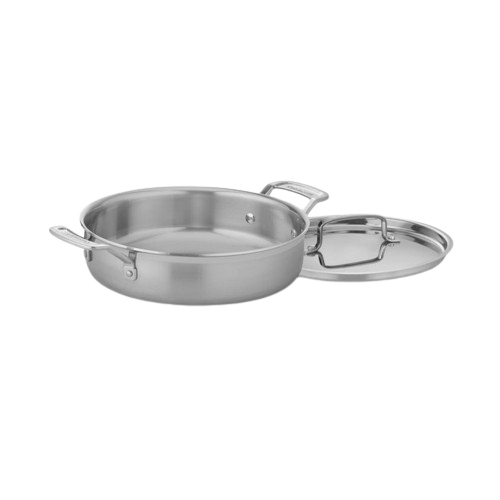 MultiClad Pro Triple Ply Stainless Cookware 3 Qt. Casserole with Cover in Stainless Steel