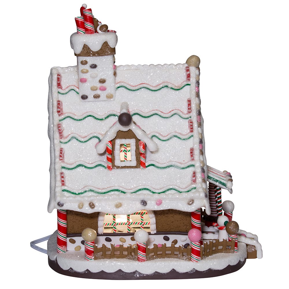 Lighted Christmas Gingerbread House
