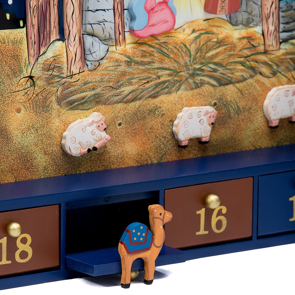 Nativity Advent Calendar, 25 Magnetic Pieces