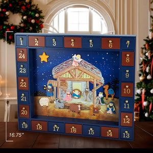 Nativity Advent Calendar, 25 Magnetic Pieces