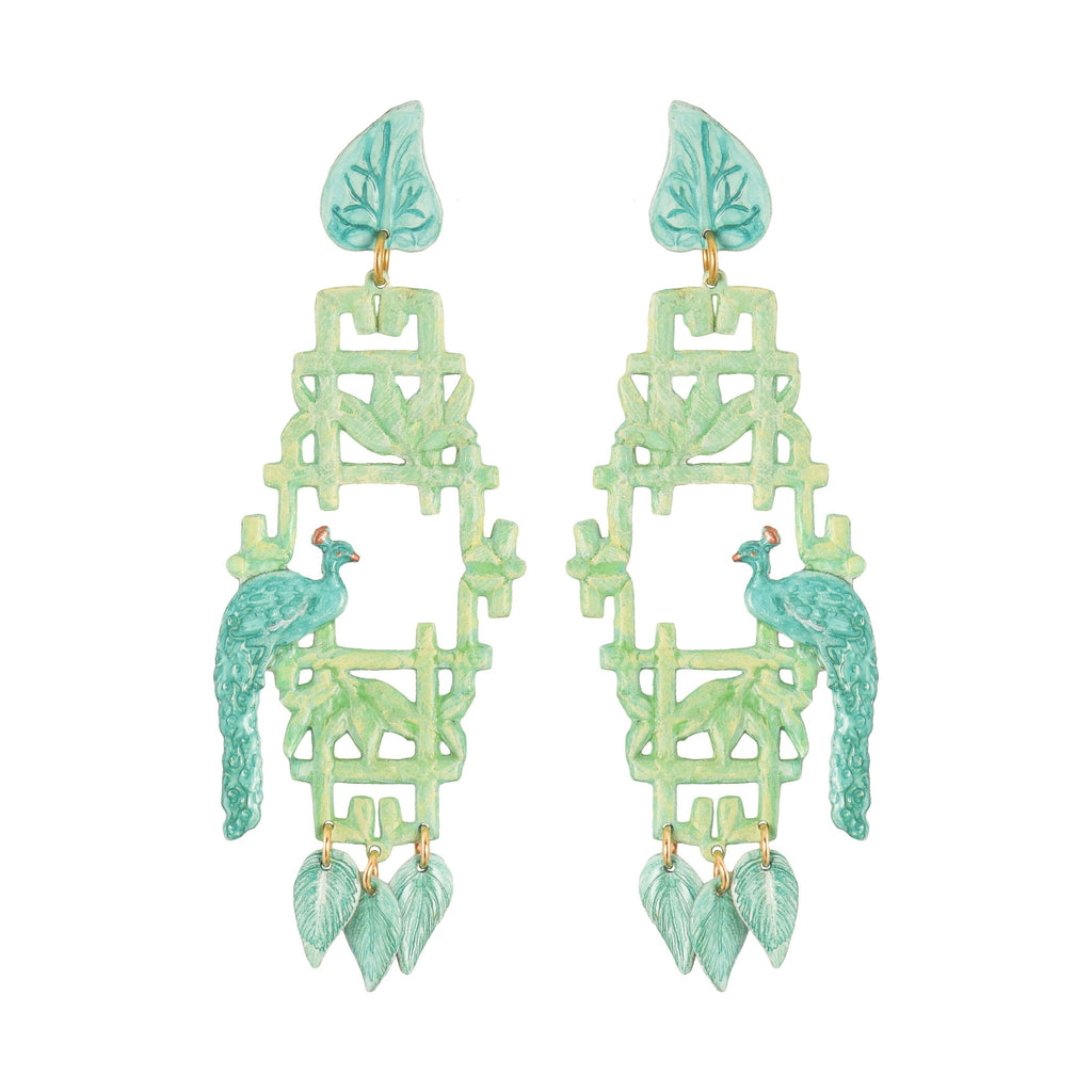 Jade Yuyuan Earrings