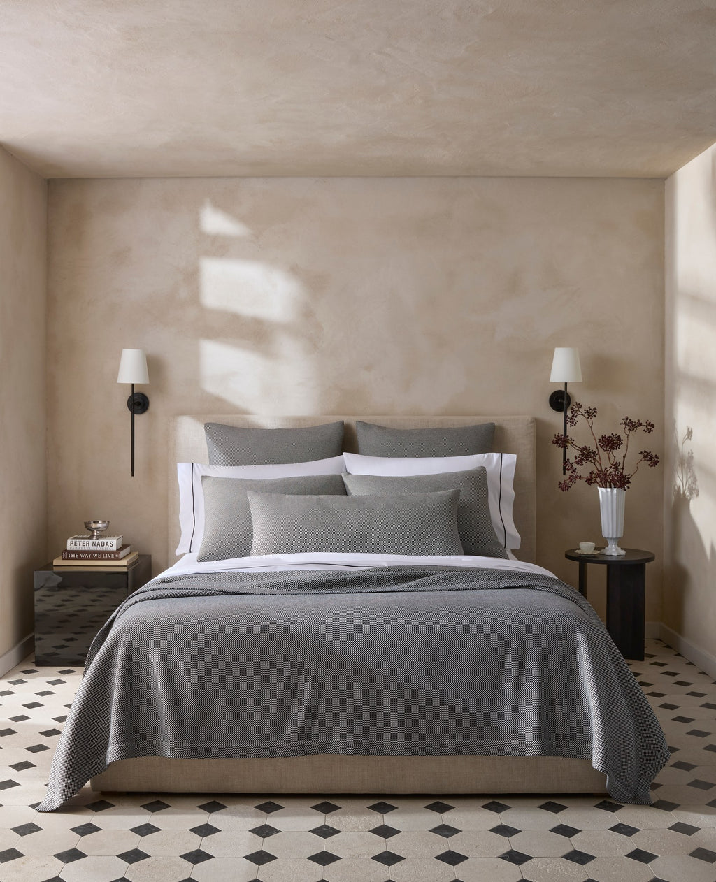 Jackson collection styled on bed