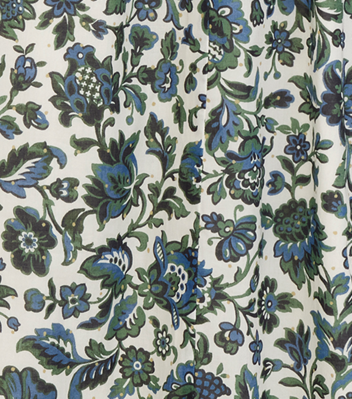 The Eugenia Nap Dress in Jacobean Bloom Blue/Green