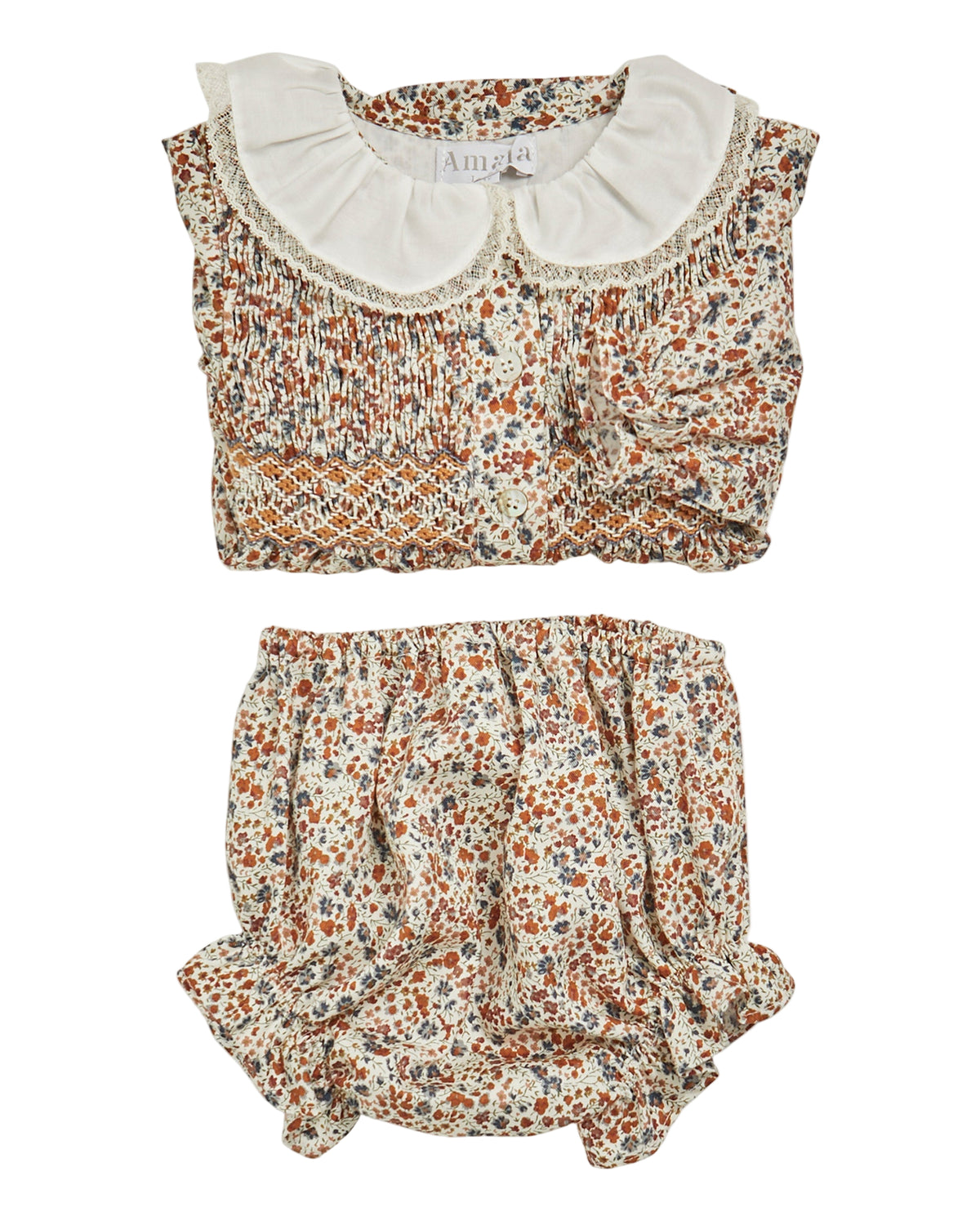 Jane Set in Brown/Blue Liberty