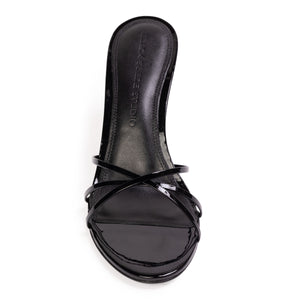 Jaya 70 Mule in Black Patent Leather