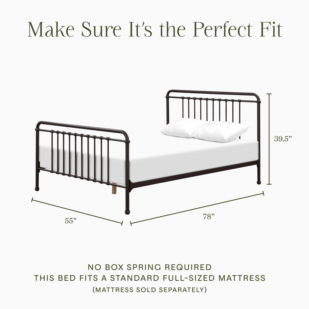 Winston Full Bed in Vintage Iron