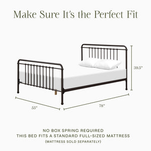 Winston Full Bed in Vintage Iron