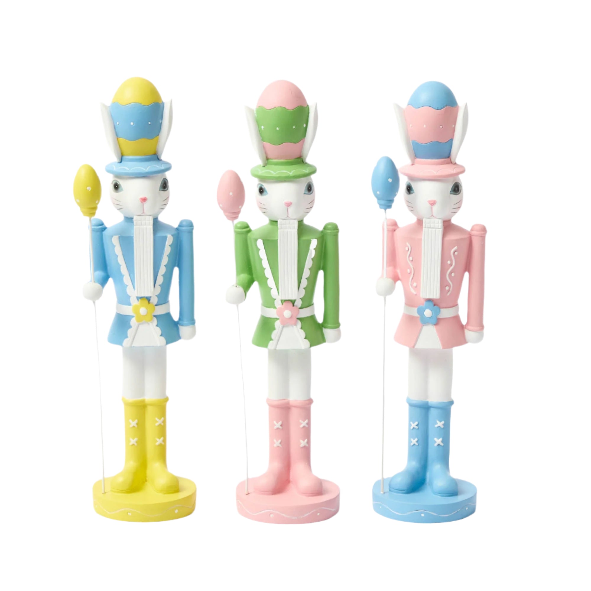 Pastel Easter Bunnies, Set of 3