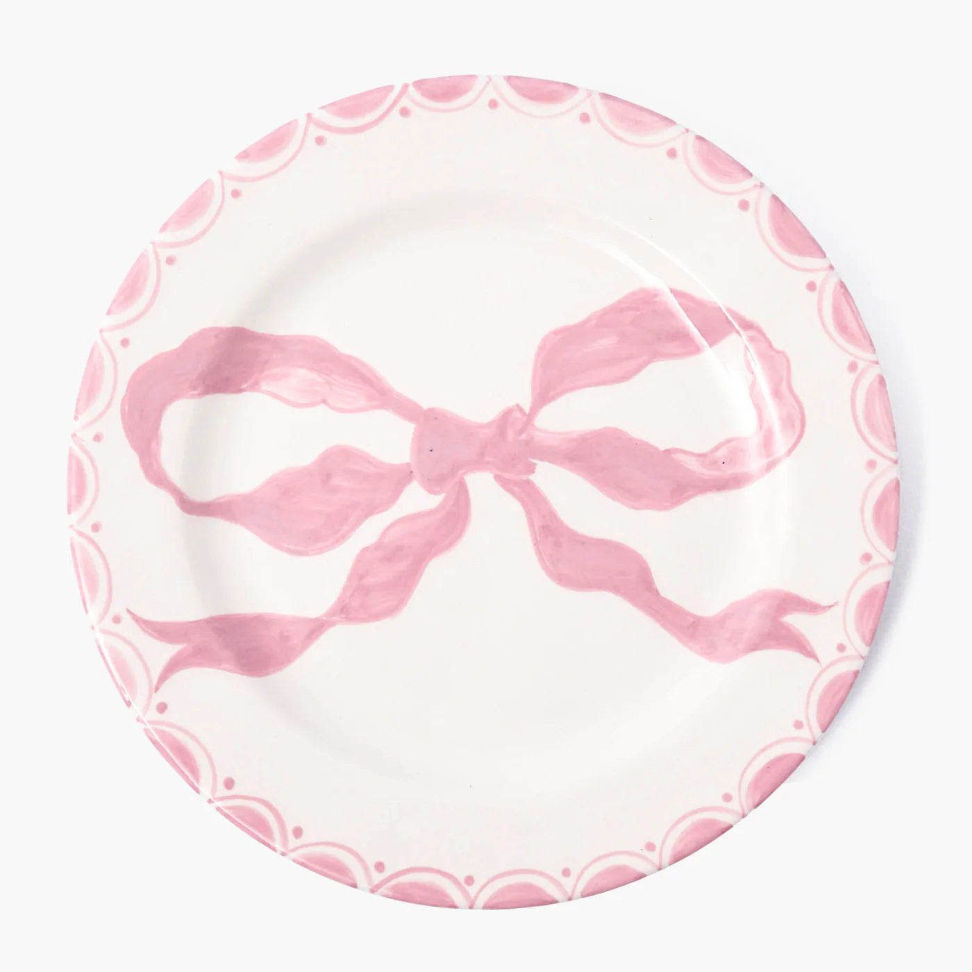 Marilyn Pink Bow Dinner Plate