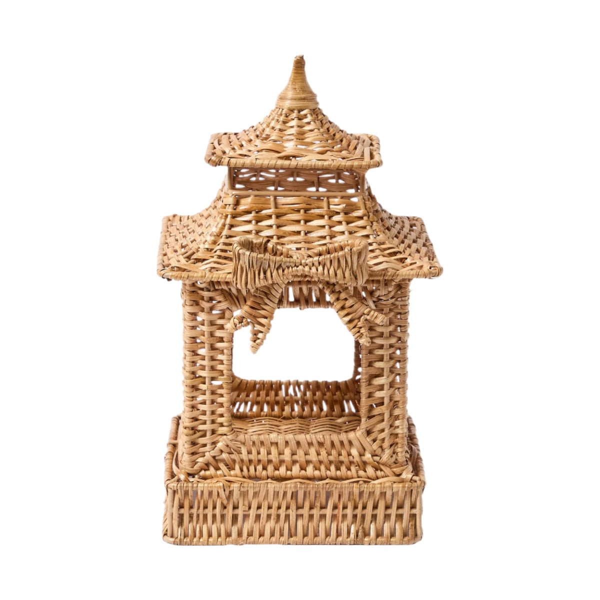 Bow Rattan Pagoda Lantern