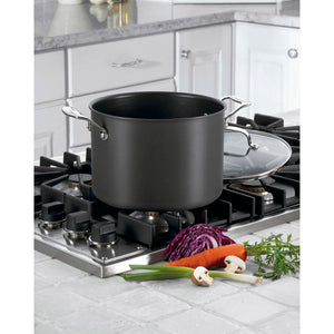 Chef's Classic™ Nonstick Hard Anodized 8 Quart Stockpot in Black