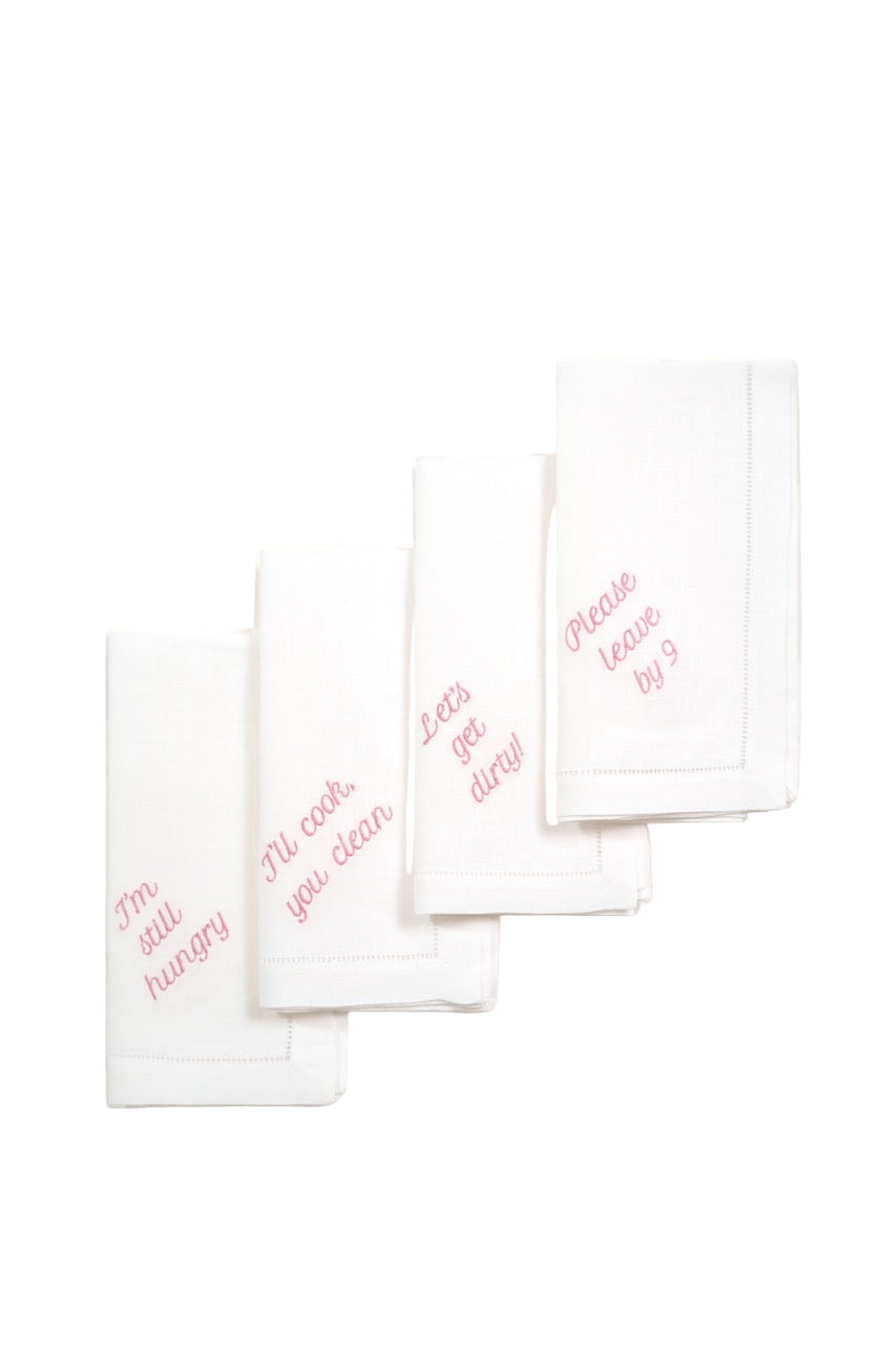 Mixed Messages Dinner Napkins, Set of 12