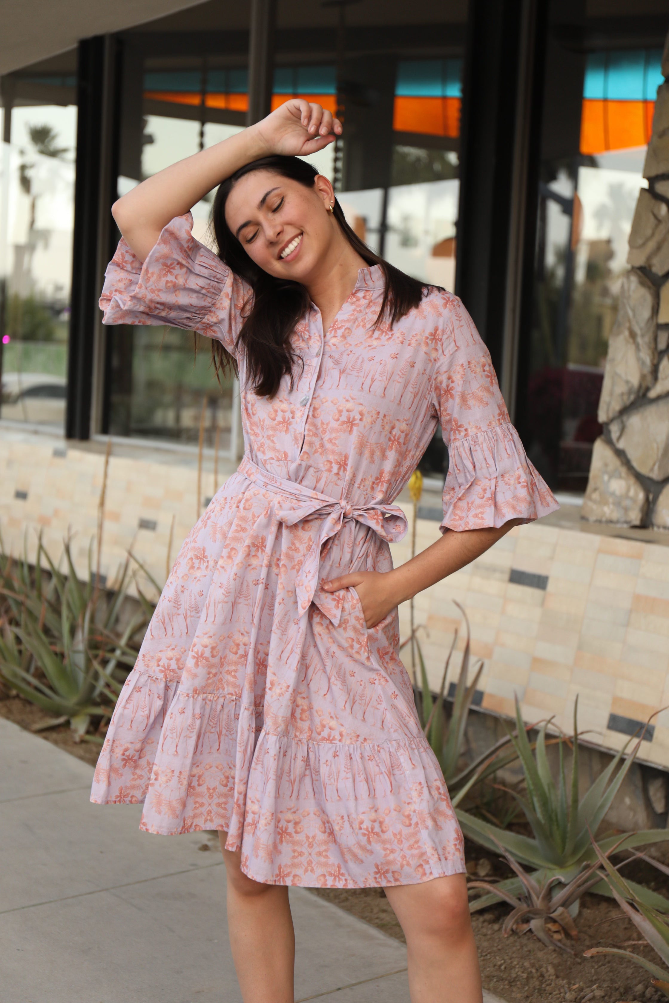 Carlaine Dress in Breakfast in the Park