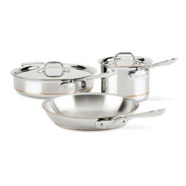 Copper Core 5-ply Bonded Cookware Set; 5 Piece