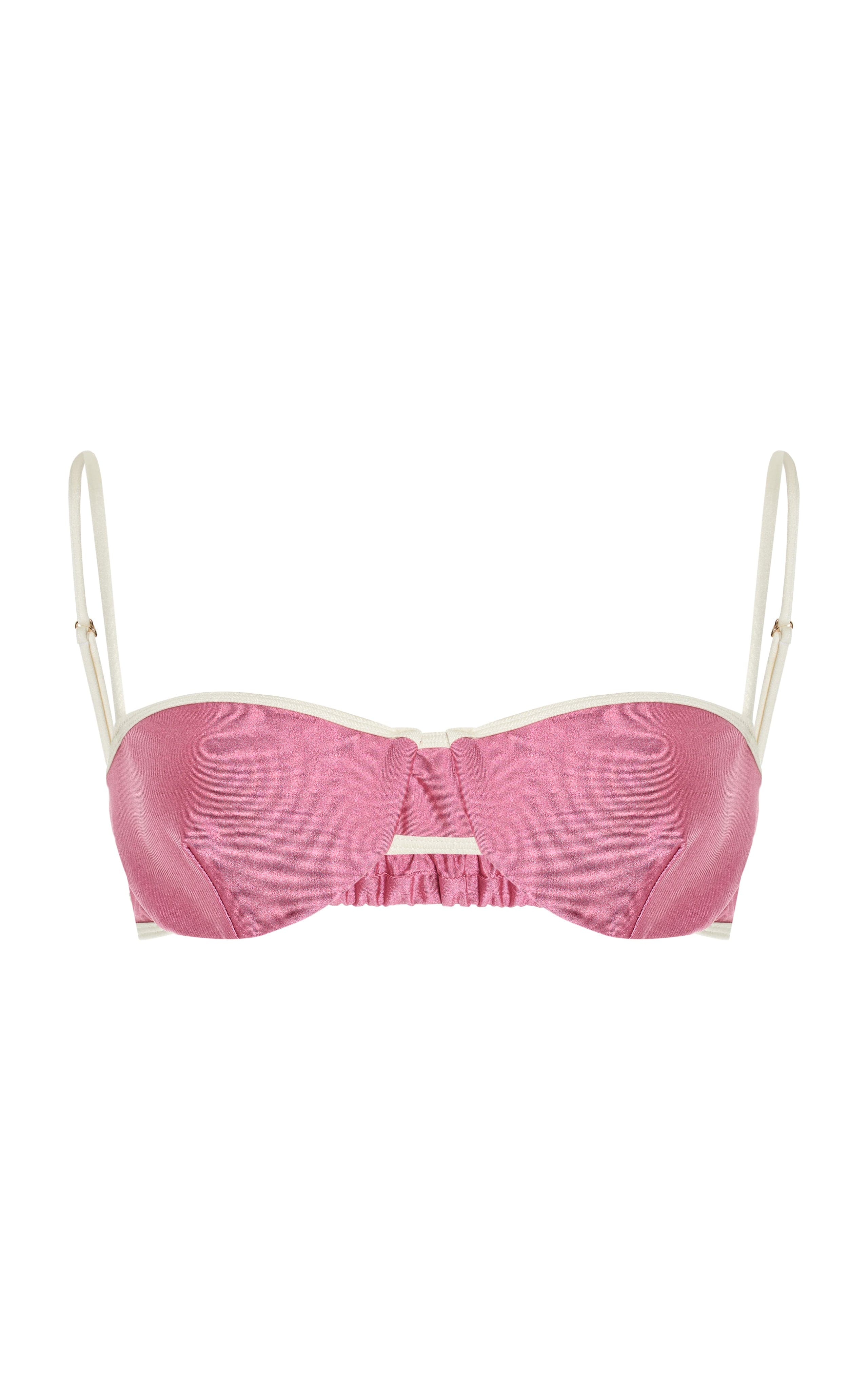 The Ingrid Top in Ischia Pink/Ivory Shine | Over The Moon