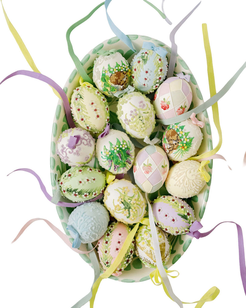 Hand-Painted Easter Eggs, Mixed Set of 10