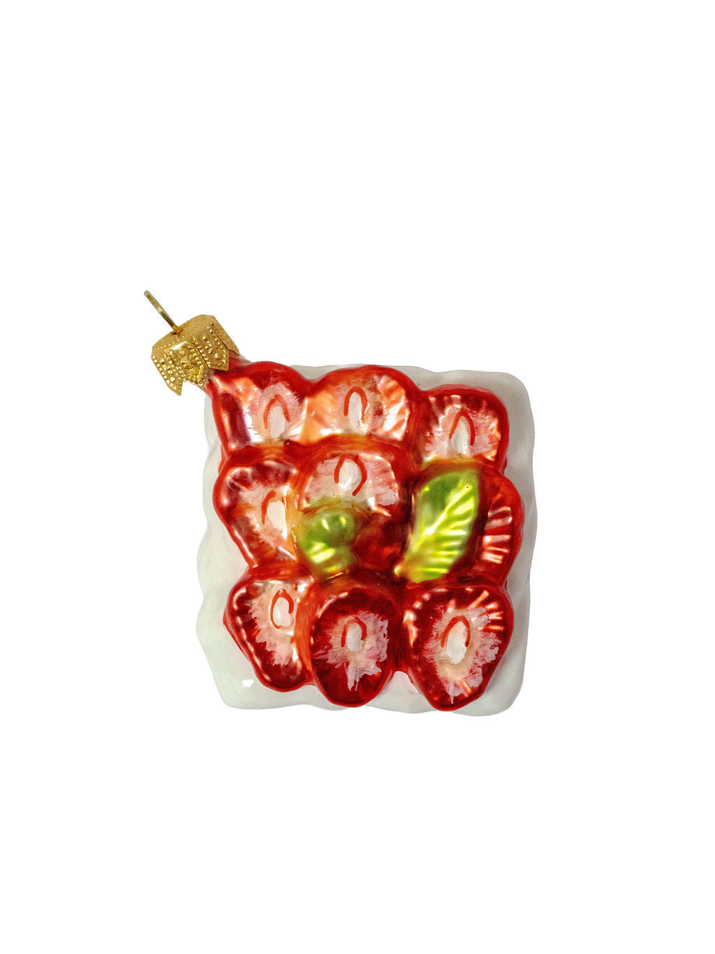 Strawberry Sheet Cake Ornament, Set of 6