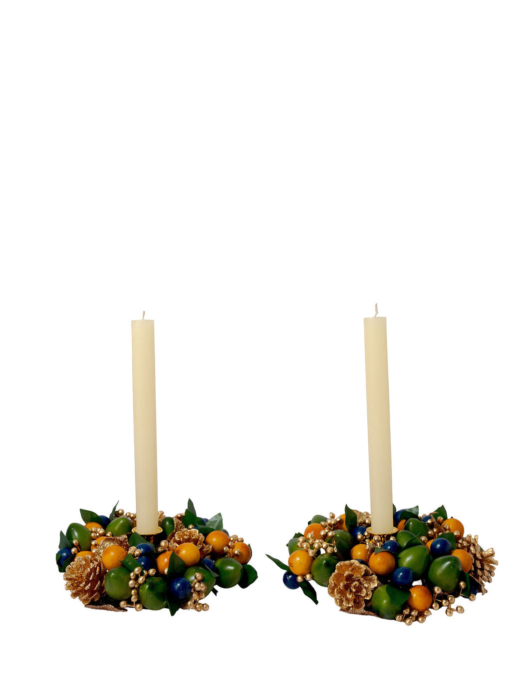 4" Autumn Beauty Candle Ring/Wreath