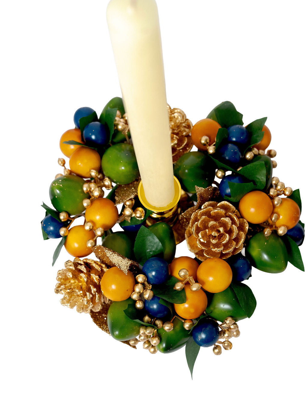 4" Autumn Beauty Candle Ring/Wreath