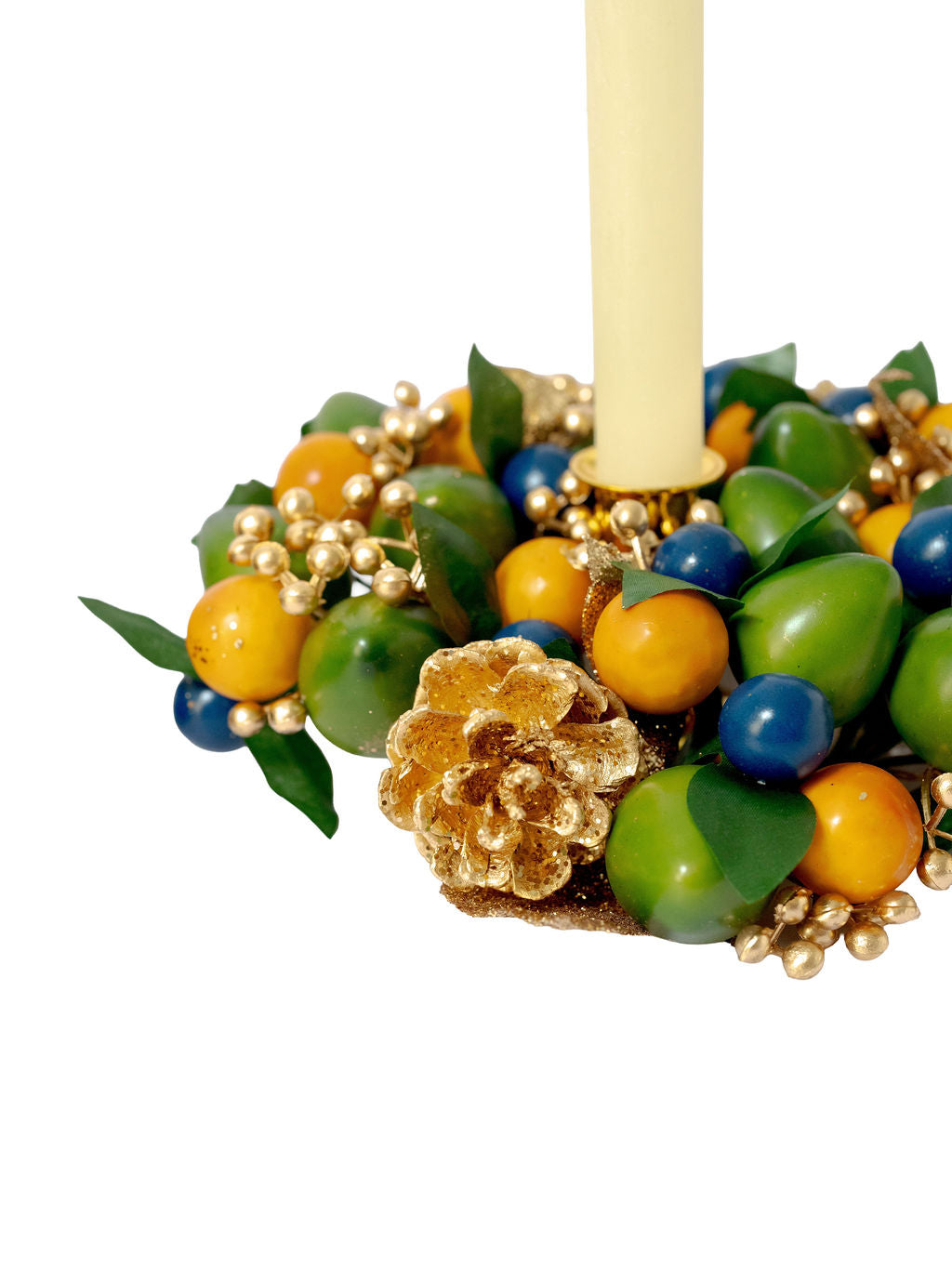 4" Autumn Beauty Candle Ring/Wreath