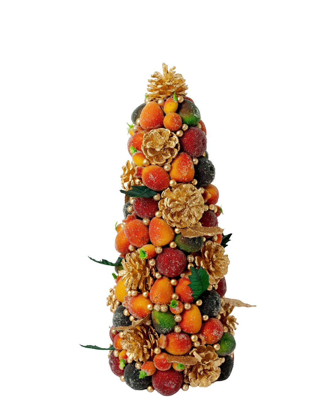 18" Multicolor Beaded Fruit Tree