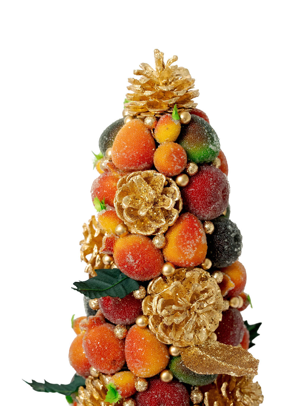 18" Multicolor Beaded Fruit Tree