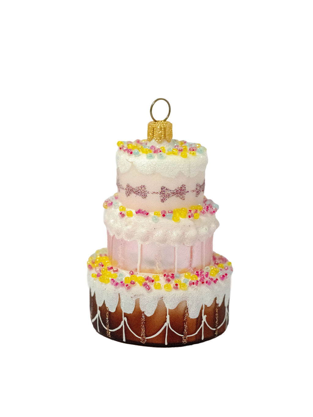 Double Cake Ornament in Chocolate