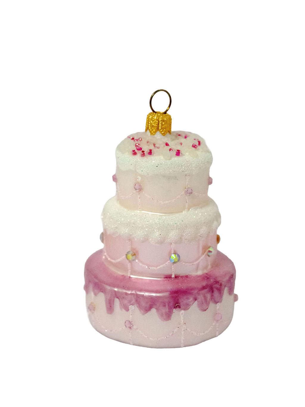 Double Cake Ornament in Pink