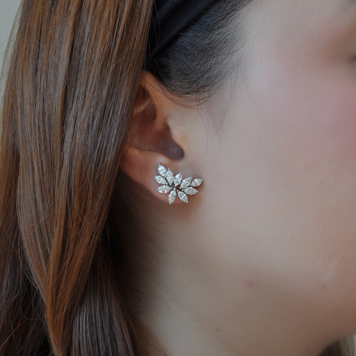 Juniper Leaf Studs - Jewelry - RUCHI New York