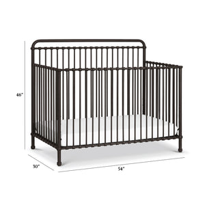 Winston 4-in-1 Convertible Crib in Vintage Iron