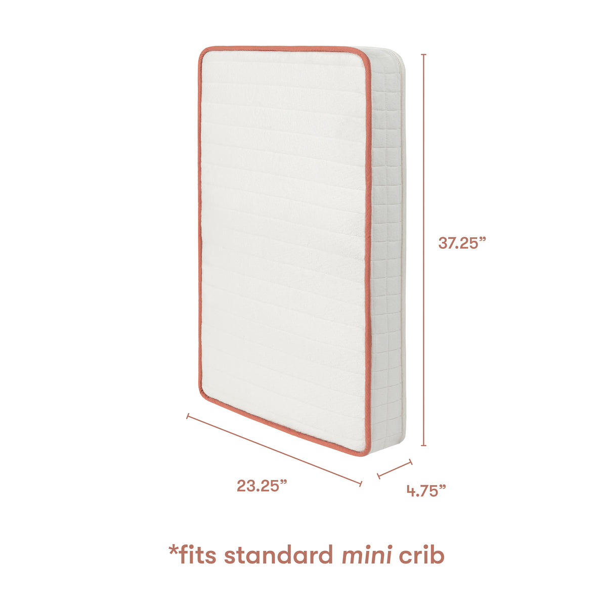 babyletto x Avocado Organic Mini Crib Mattress in White