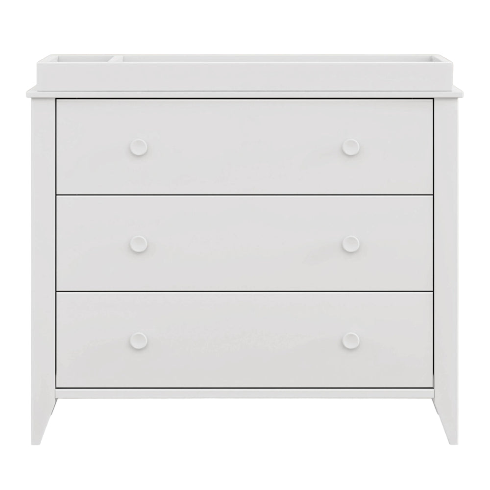 Sprout 3-Drawer Compact Changer Dresser with Removable Changing Tray (42") in White