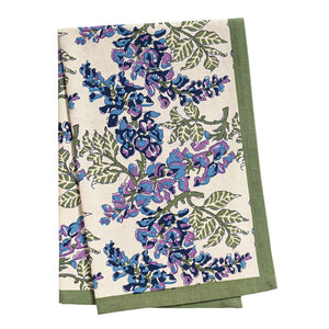 Wisteria Tea Towels in Blue & Green, Set of 3