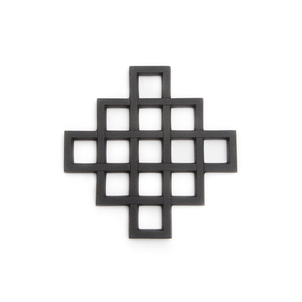 Cast Iron Trivet - Lattice, 8"